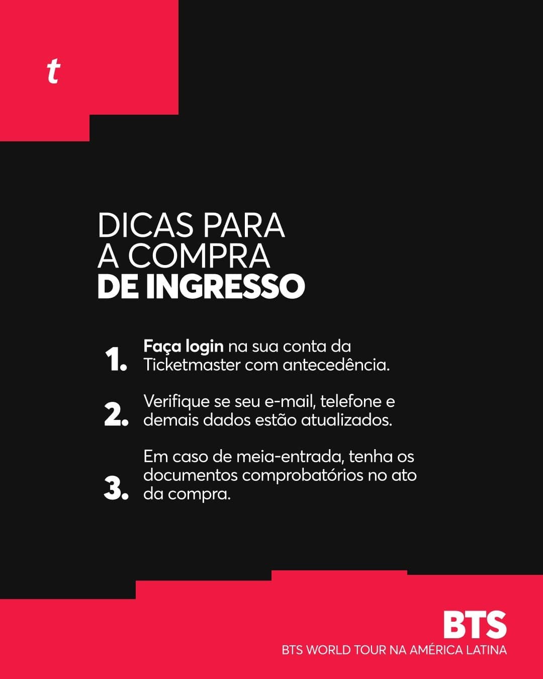 Foto: Reprodução Facebook/TicketmasterBR