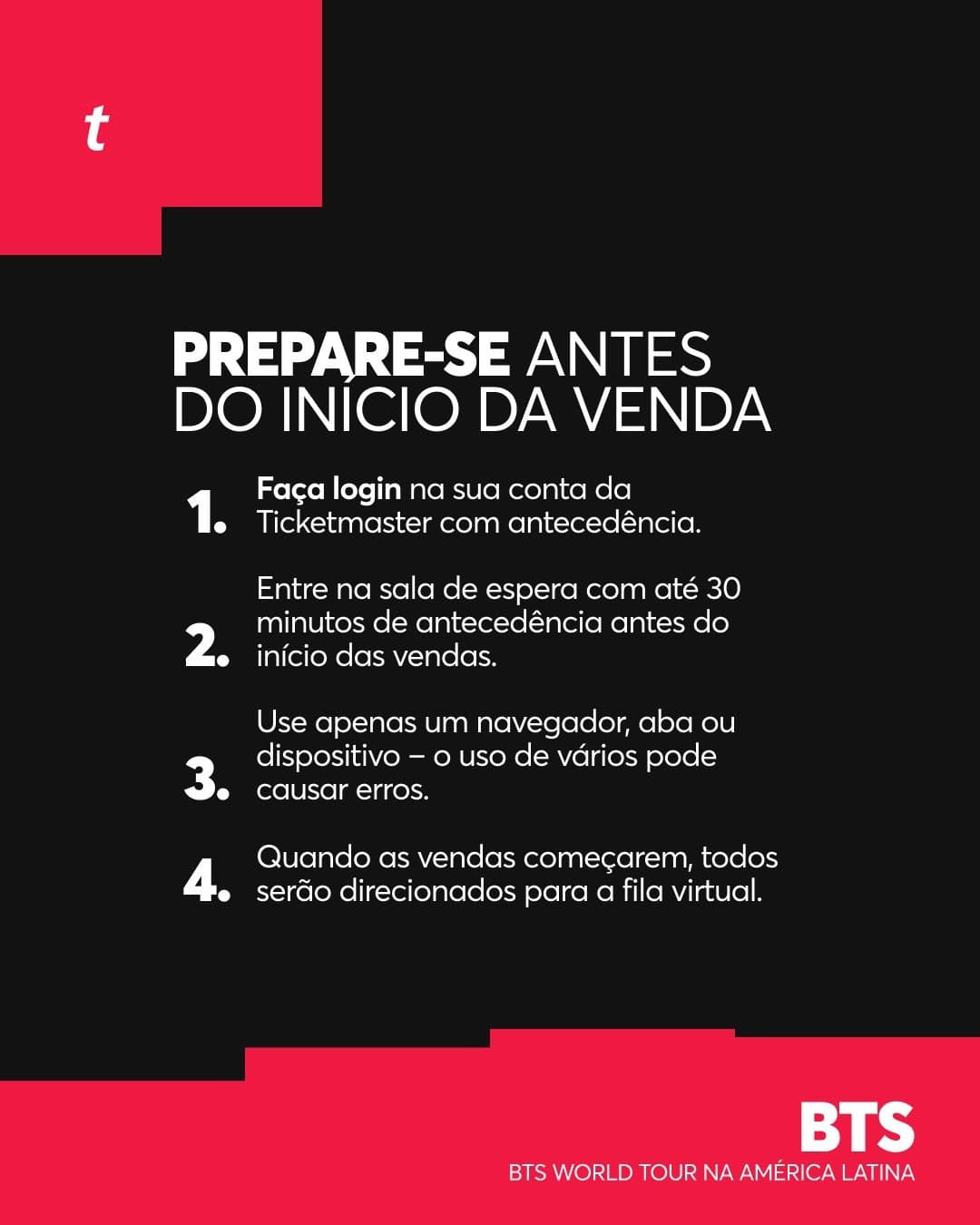 Foto: Reprodução Facebook/TicketmasterBR