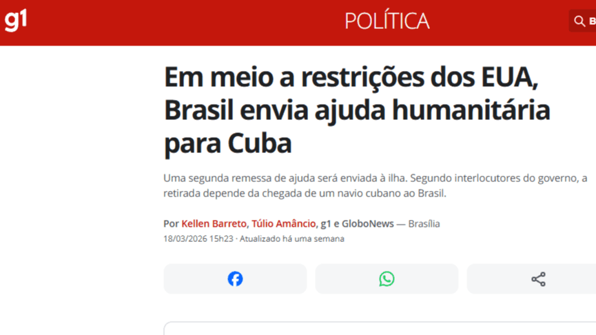 Enquanto brasileiros enfrentam prateleiras vazias em postos de saúde, governo prioriza "caridade" internacional com o dinheiro do pagador de impostos.